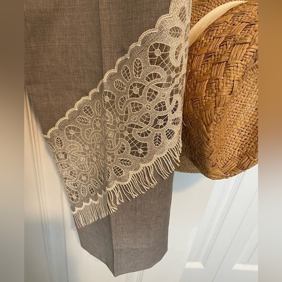 Golden Goose RARE Deluxe Brand Veneza capri grey pants trousers lace high rise - Picture 11 of 16